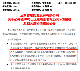 远东电池遭贱卖，股权即将易主！